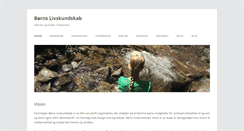 Desktop Screenshot of bornslivskundskab.dk